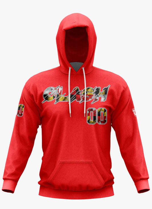 Maryland Clash Performance Hoodie ~ Solid Red
