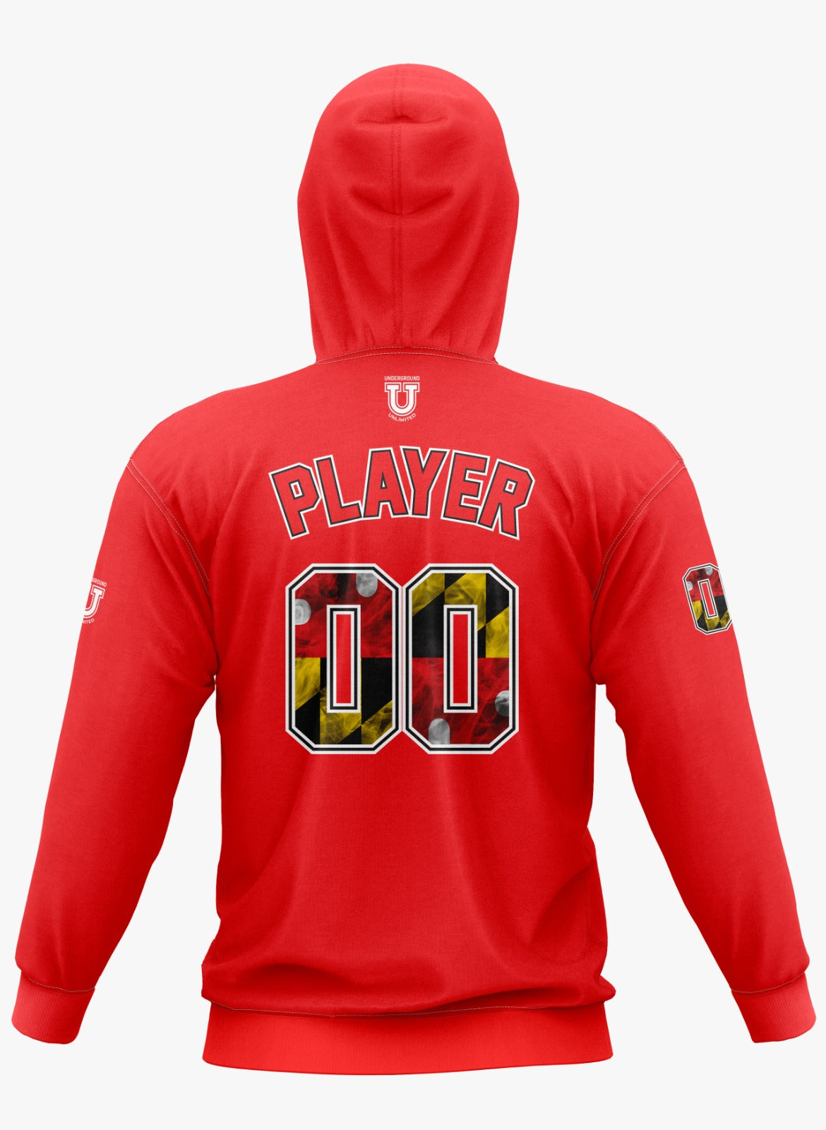 Maryland Clash Performance Hoodie ~ Solid Red