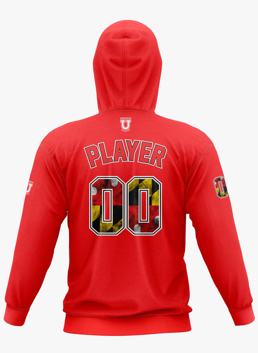 Maryland Clash Performance Hoodie ~ Solid Red