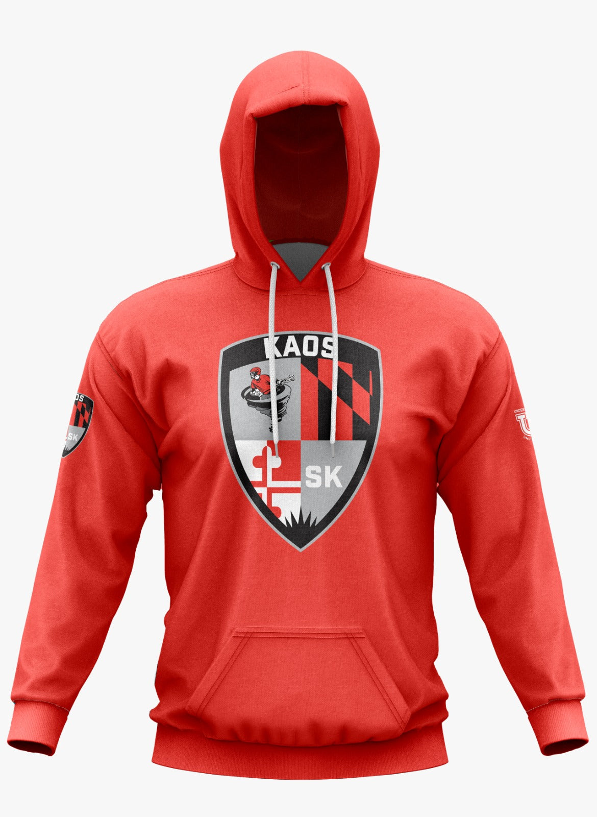 Shore Kaos Performance Hoodie ~ Solid Orange