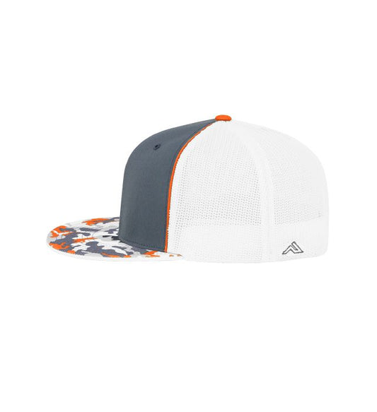 "KAOS" 3D Puff Embroidered Hat ~ Orange Camo