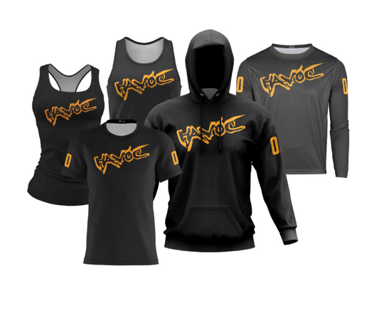 HAVOC Performance Dri Tech Apparel ~ Solid Black