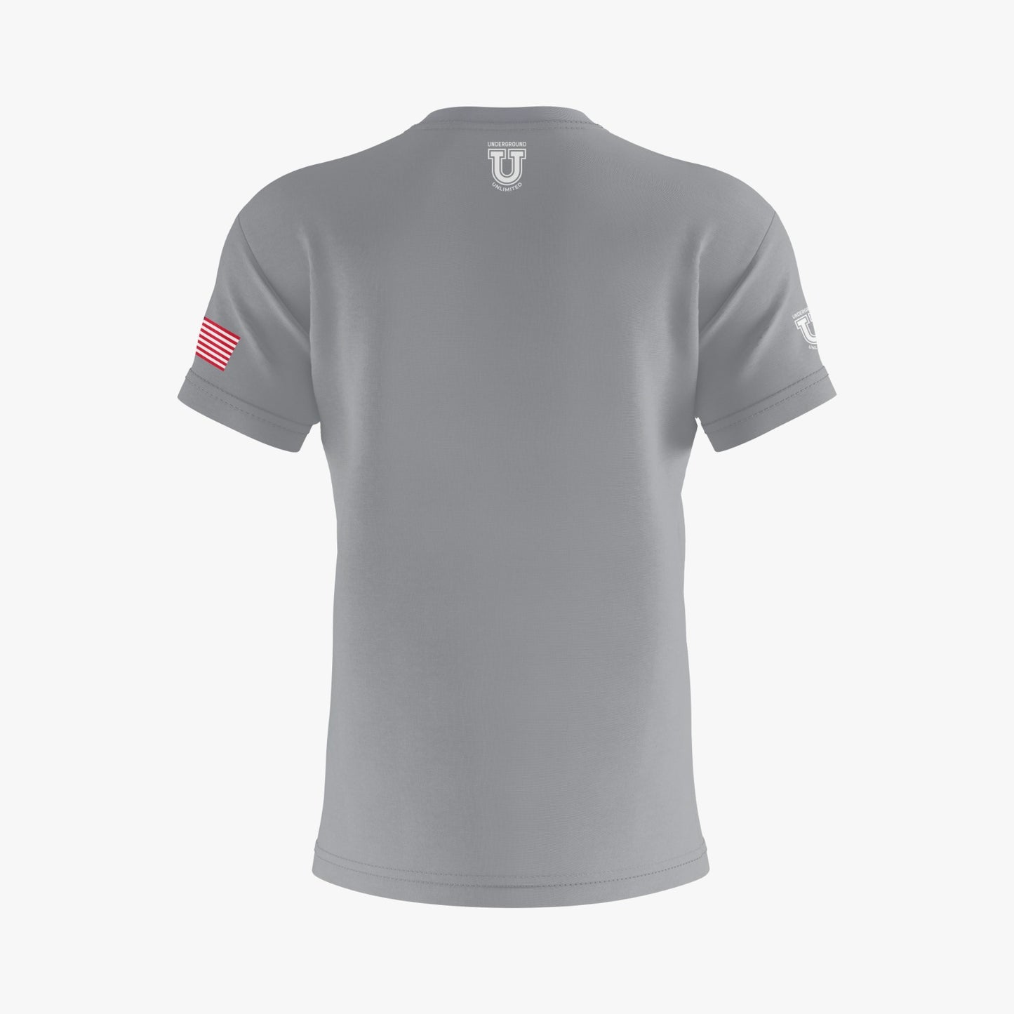 DE Stallions Performance Dri Tech Shirt ~ Stallion Full Central Chest *Grey*