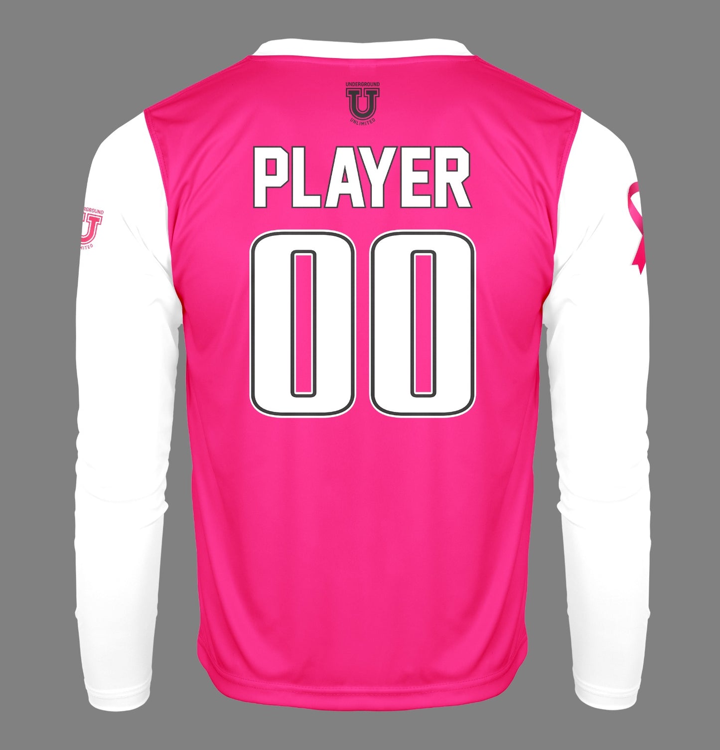 Maryland Heat Pro Performance Long Sleeve ~ White Pink