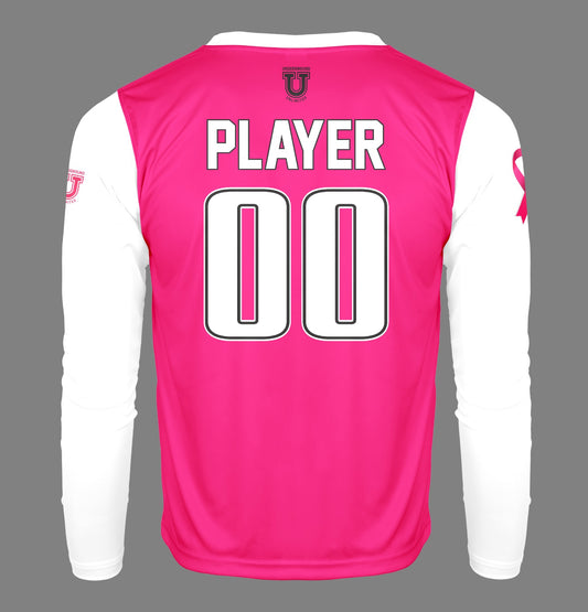 Maryland Heat Pro Performance Long Sleeve ~ White Pink