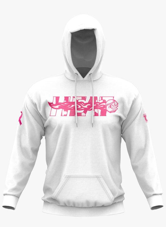 Maryland Heat Performance Hoodie ~ White Pink