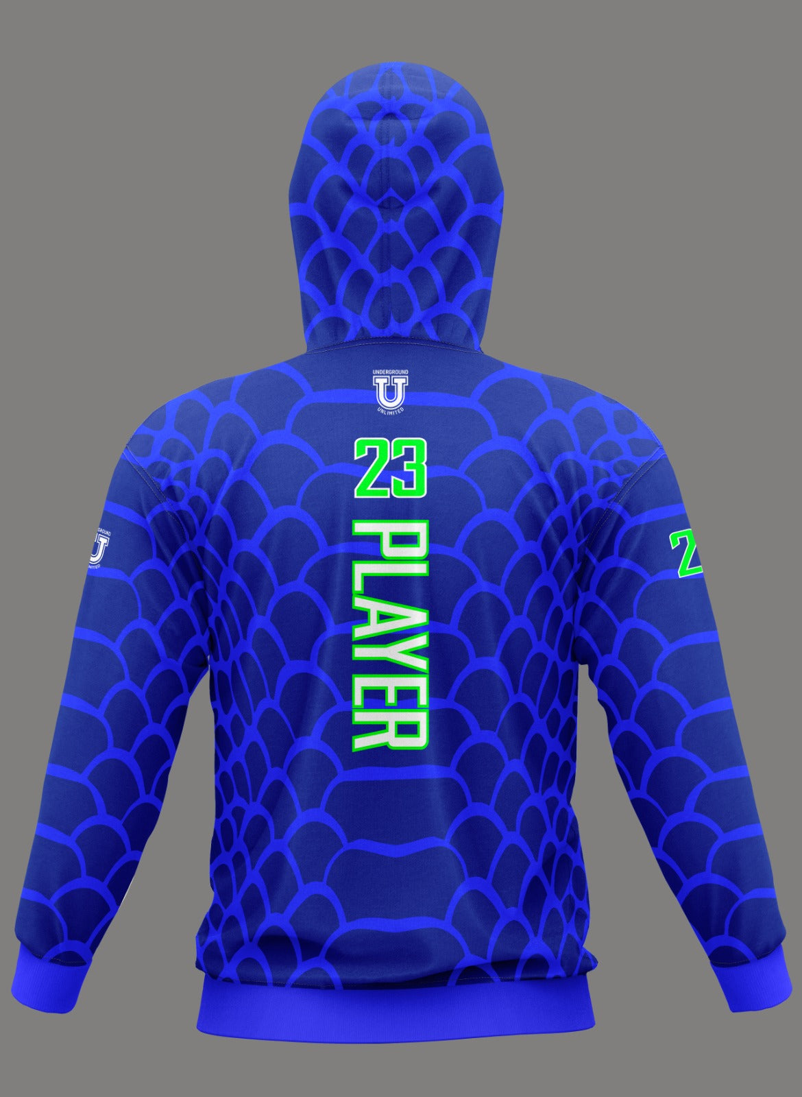 Venom Athletics Performance Hoodie ~ Blue Ghosted