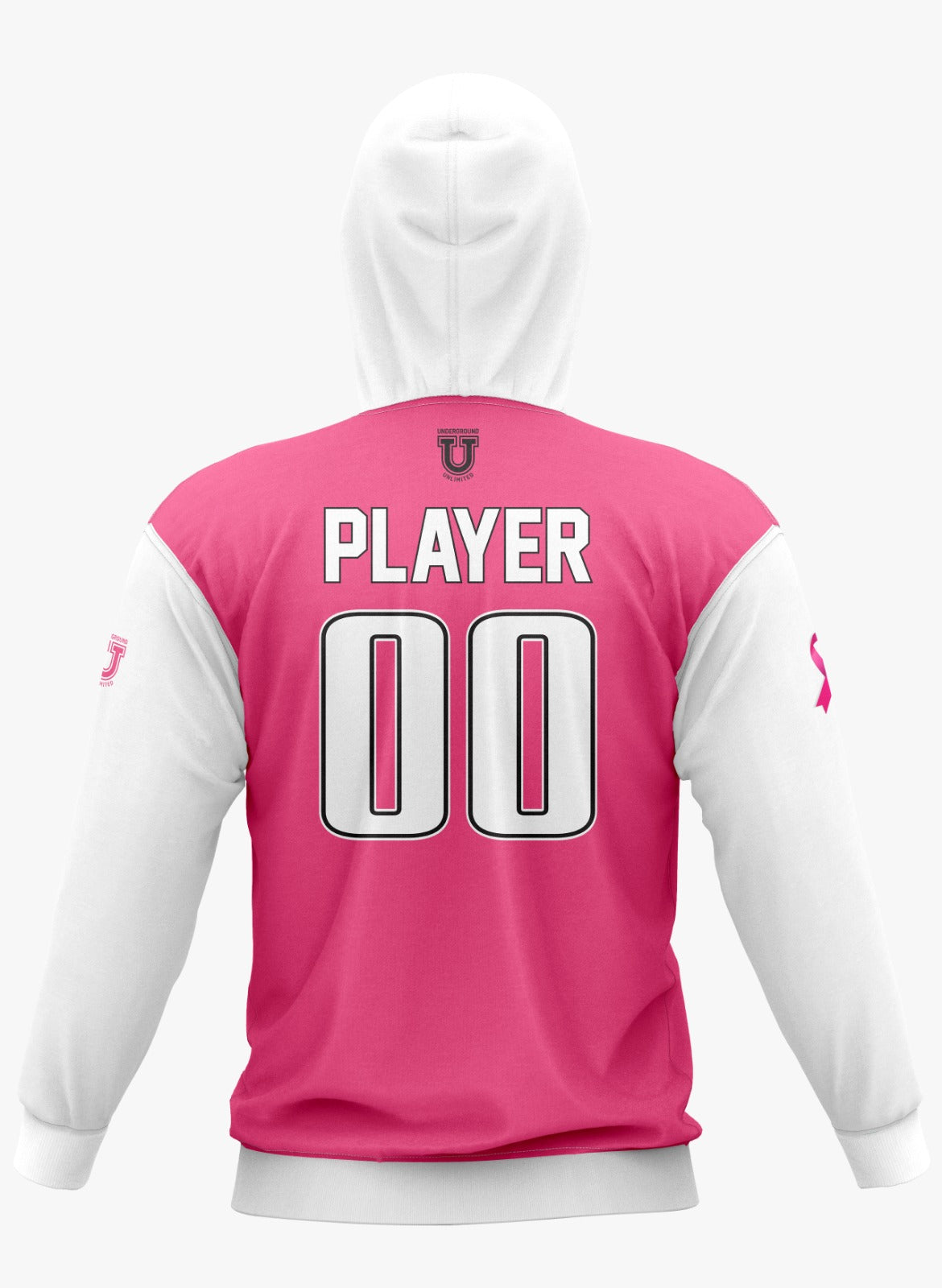 Maryland Heat Performance Hoodie ~ White Pink