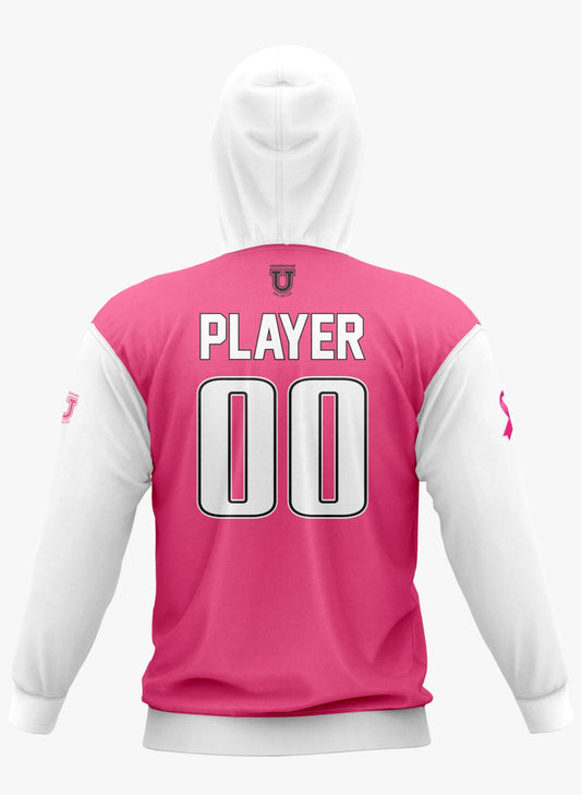 Maryland Heat Performance Hoodie ~ White Pink