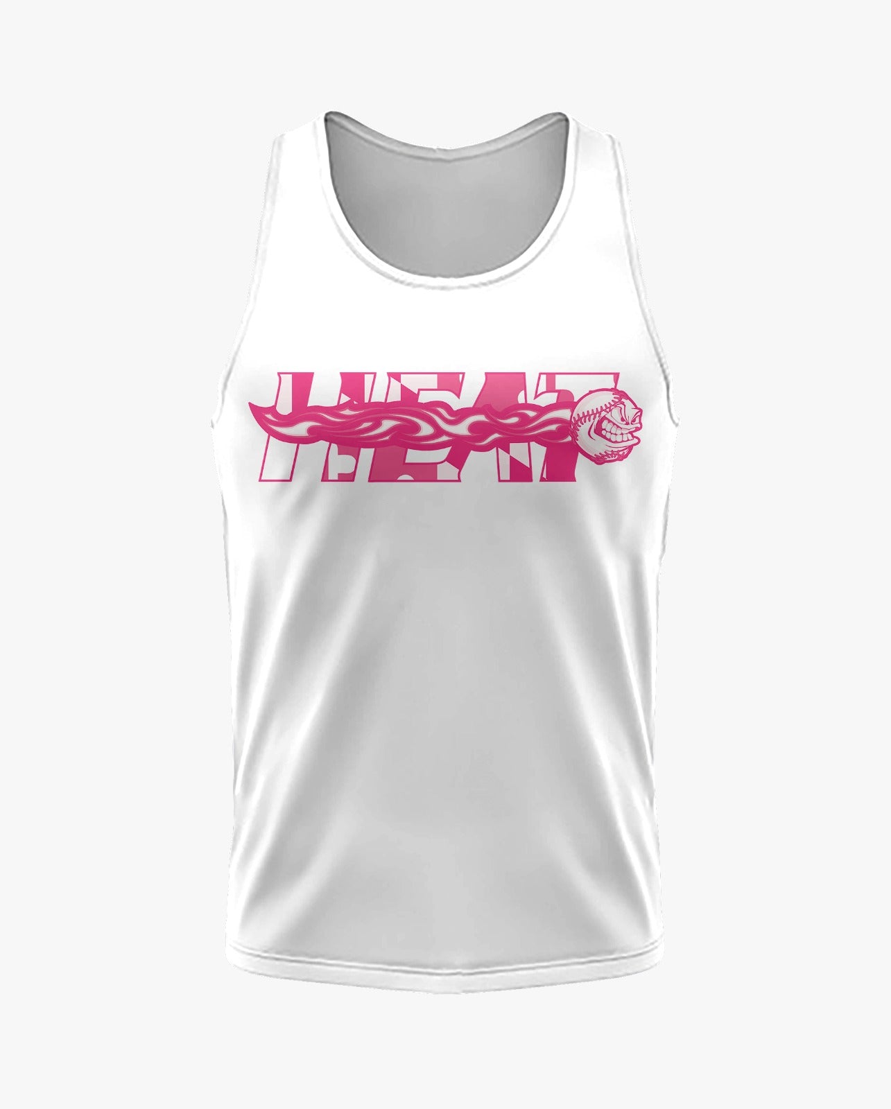 Maryland Heat Dri Tech Tank Top ~ White Pink