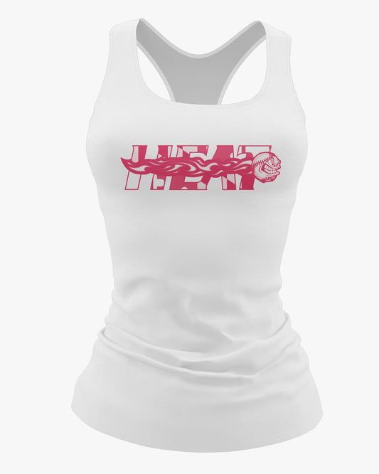 Maryland Heat Dri Tech Women's Razorback ~ White Pink