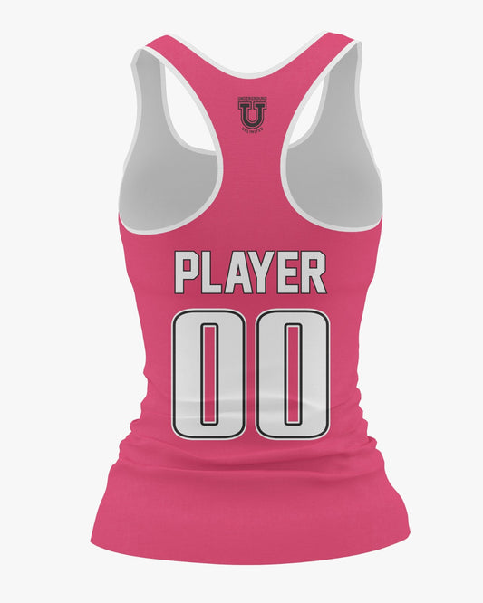 Maryland Heat Dri Tech Women's Razorback ~ White Pink