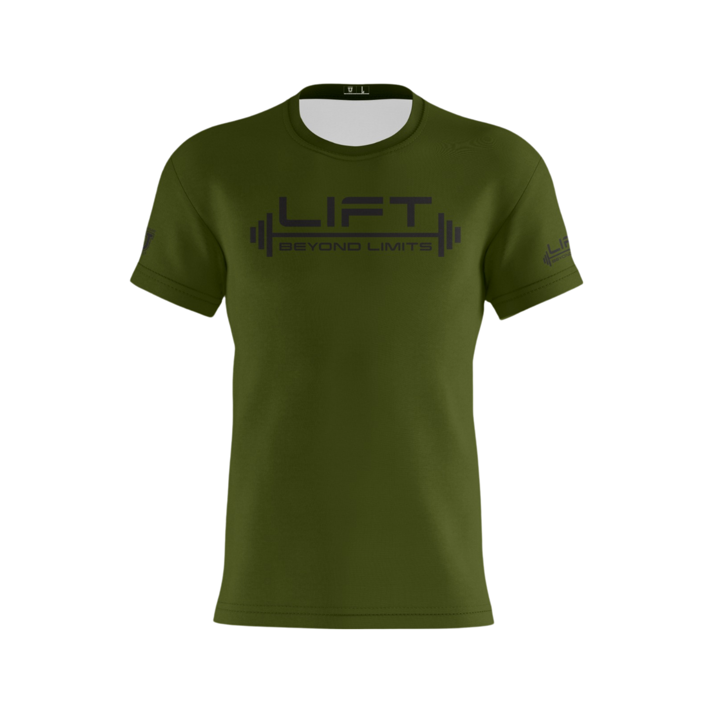 Lift Beyond Limits Performance Dri Tech Shirt ~ Olive Drab Blackout