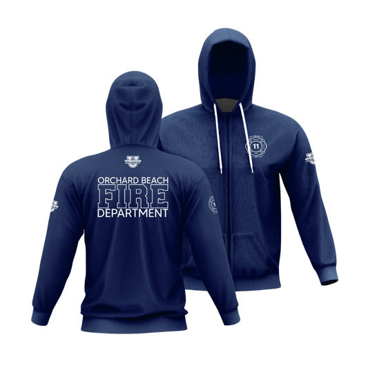 Orchard Beach Performance Full-Zip Hoodie ~ Classic FD (Navy)