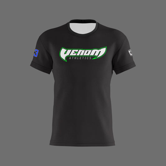 Venom Athletics Dri Tech T-Shirt ~ Black