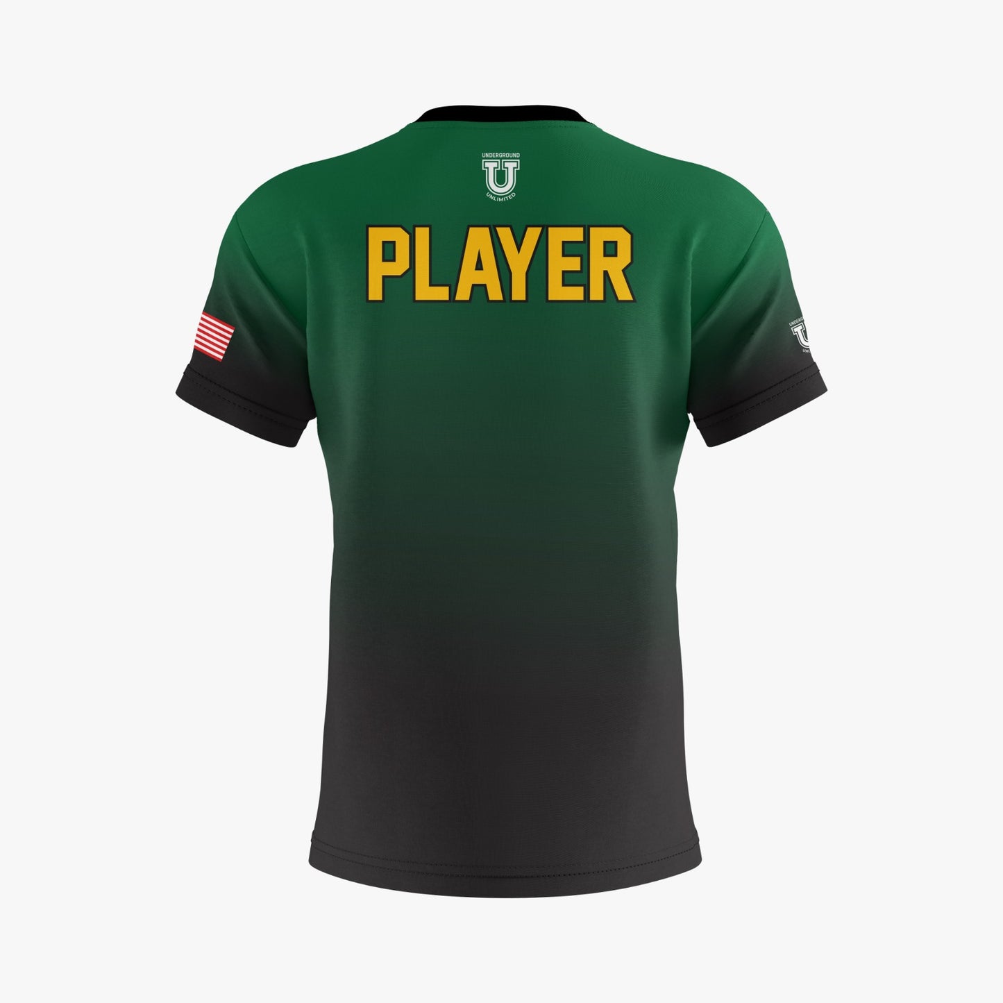 QA Dri Tech T-Shirt - Green to Black Clay Target Logo