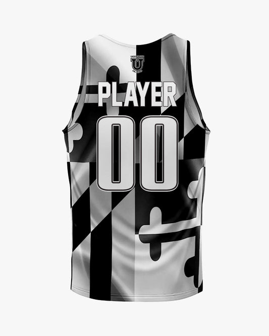 Maryland Heat Dri Tech Tank Top ~ Grayscale Maryland Flag