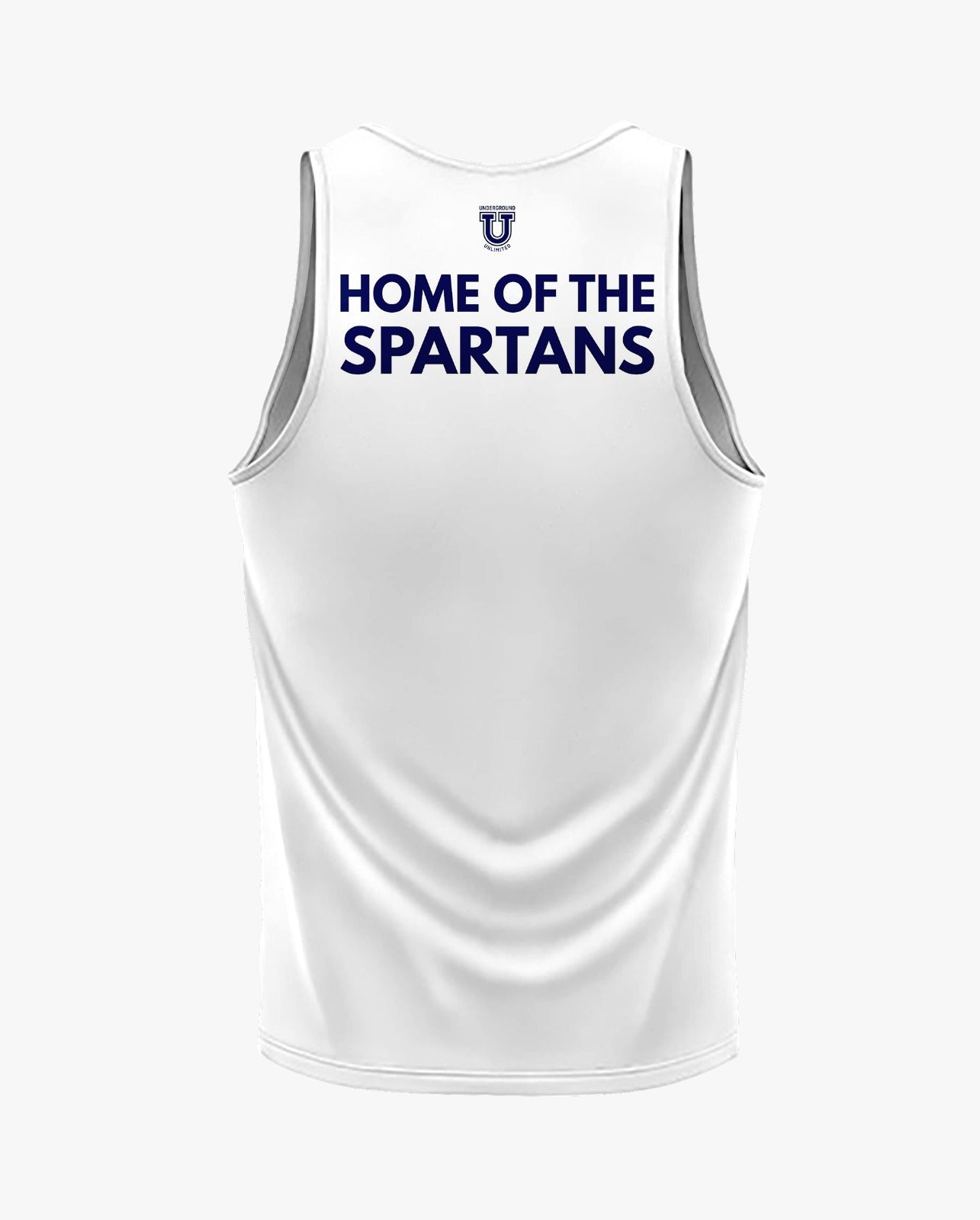 W.T. Chipman Dri Tech Tank Top ~ White C Central "Home of the Spartans"