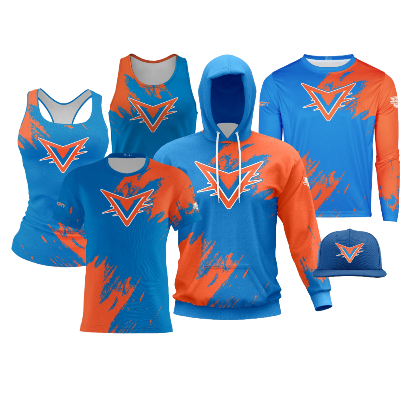 Eastern Shore Velocity Performance Dri Tech Design ~ Paint Splatter