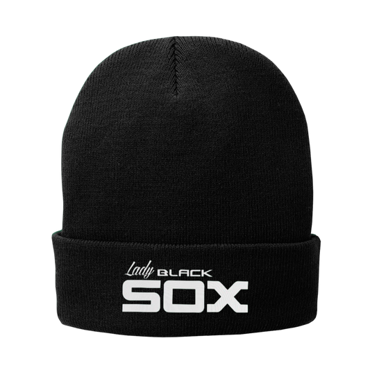 Lady Black Sox Beanie ~ Black