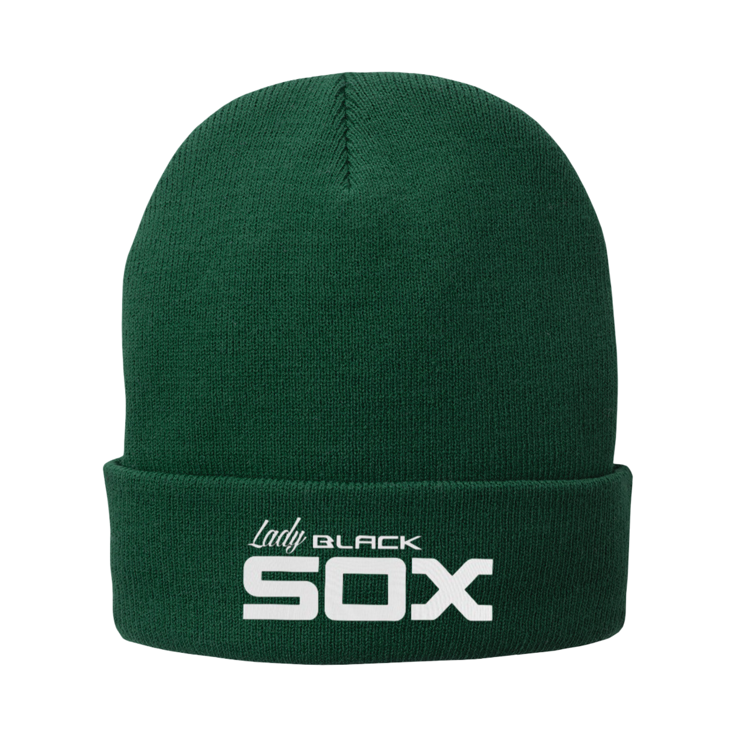Lady Black Sox Beanie ~ Green