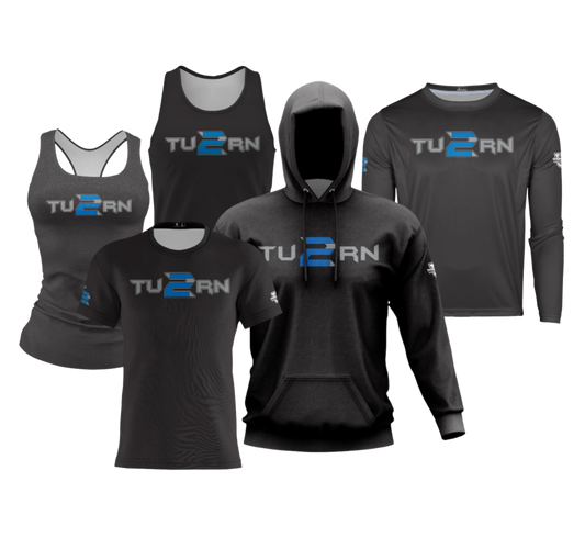 TU2RN Performance Dri Tech Apparel ~ Practice Jersey Replica {Black}