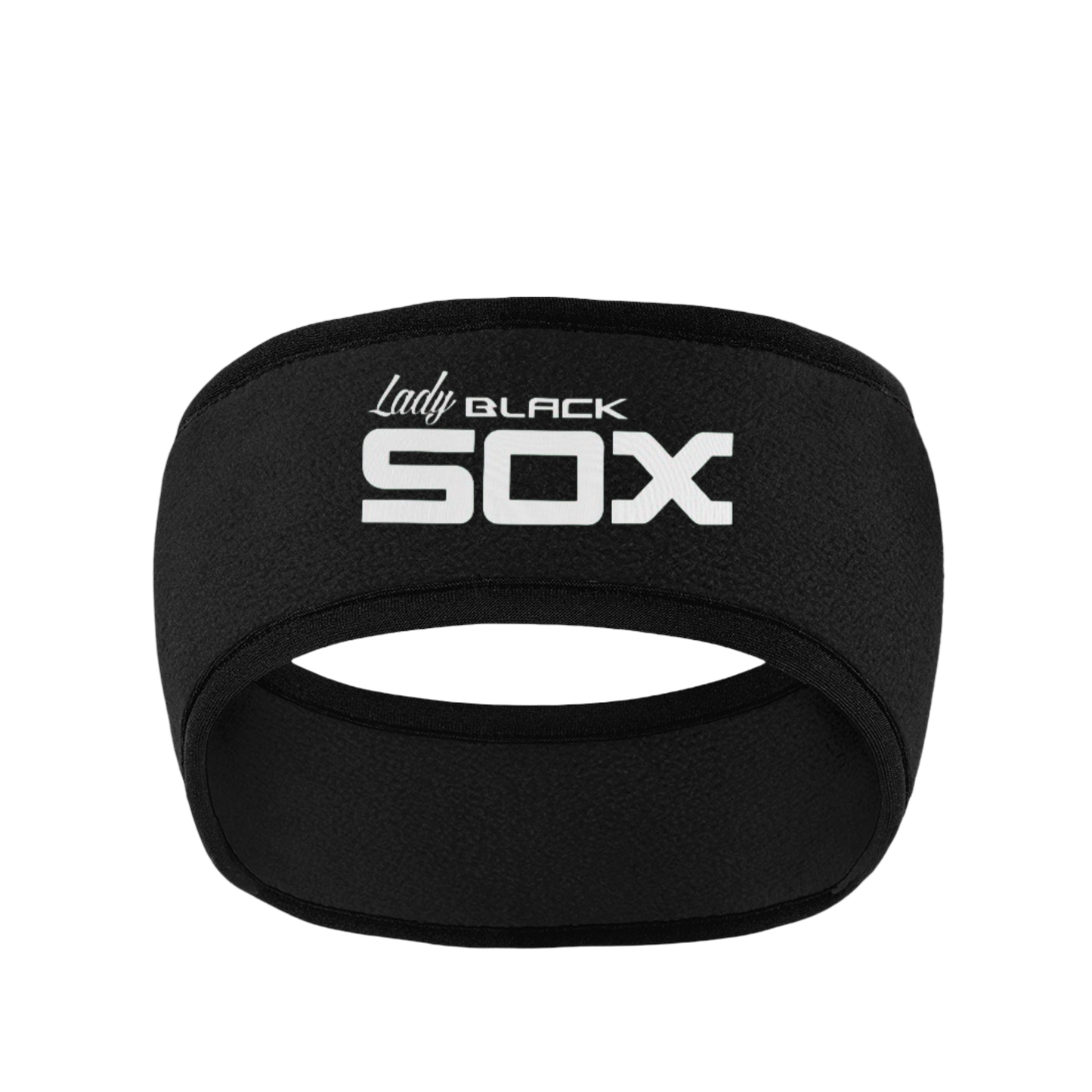Lady Black Sox Headband Earwarmer ~ Black
