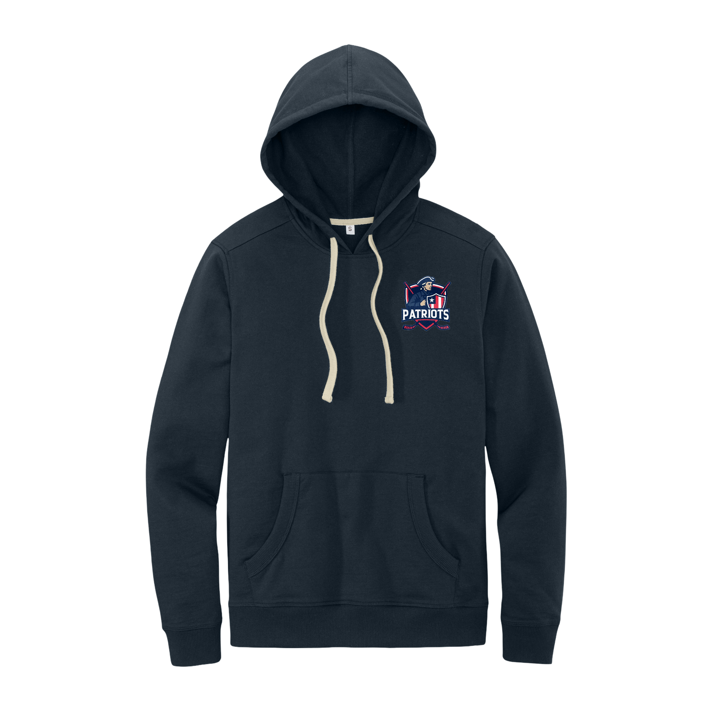 Patriots Ice Hockey Embroidered Midweight Soft Hoodie ~ Navy