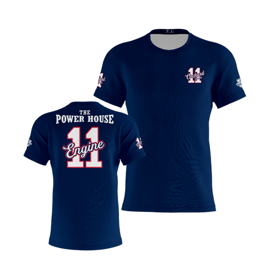 Orchard Beach Performance Dri Tech Design ~ 11 The Power House (Navy)