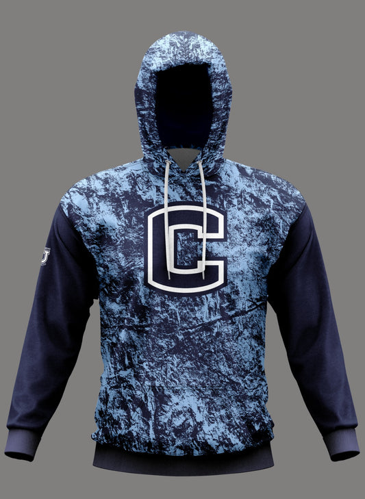 W.T. Chipman Performance Hoodie ~ Tie-Dye C Central "Home of the Spartans"