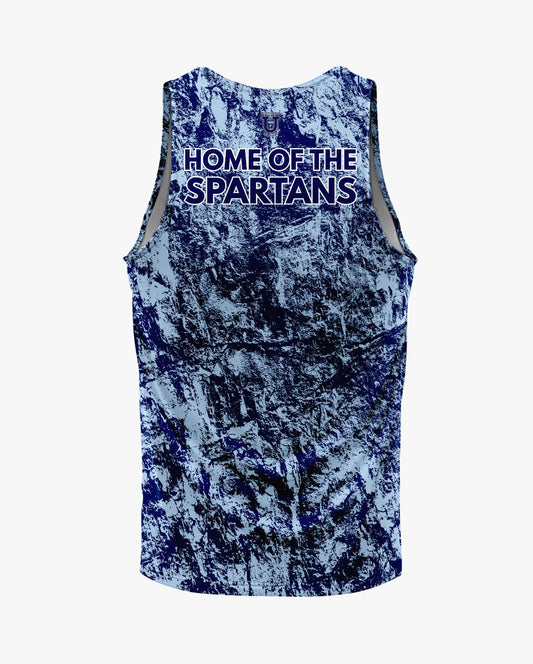 W.T. Chipman Dri Tech Tank Top ~ Tie-Dye C Central "Home of the Spartans"