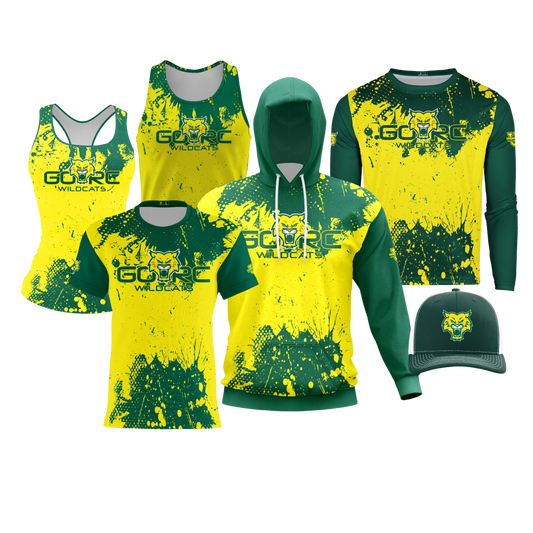 GORC Wildcats Performance Dri Tech Design ~ Geo {Paint Splatter}
