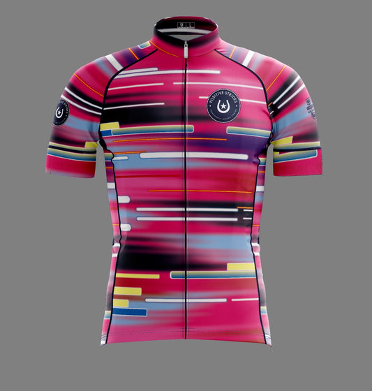 Positive Strides Performance Cycling Jersey ~ Multi Color Bright