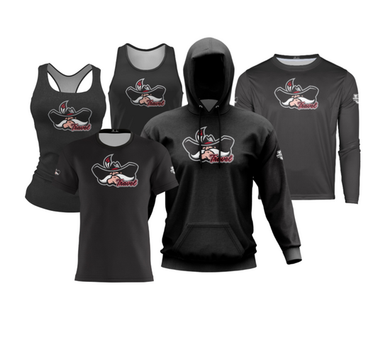 Harundale Performance Dri Tech Apparel ~ {Rebels Travel} Solid Black