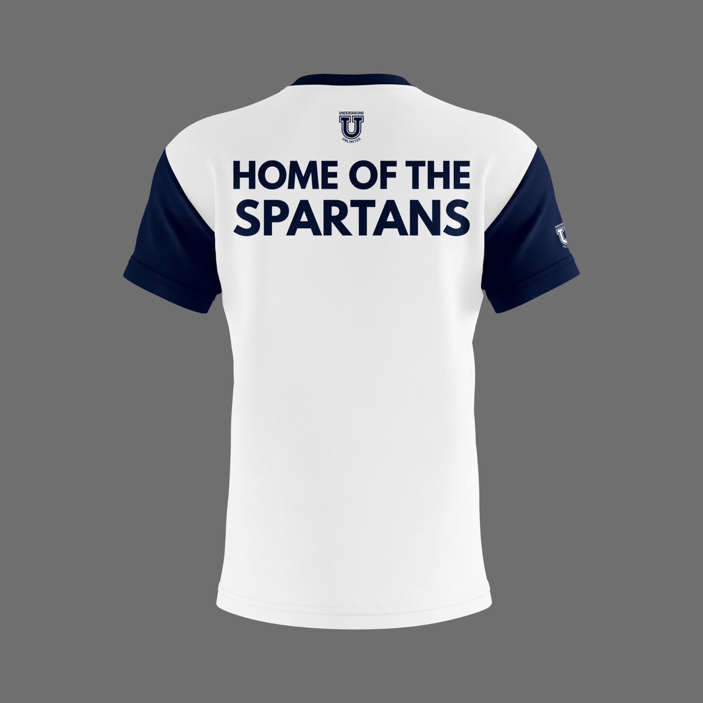 W.T. Chipman Dri Tech Shirt ~ White C Central "Home of the Spartans"