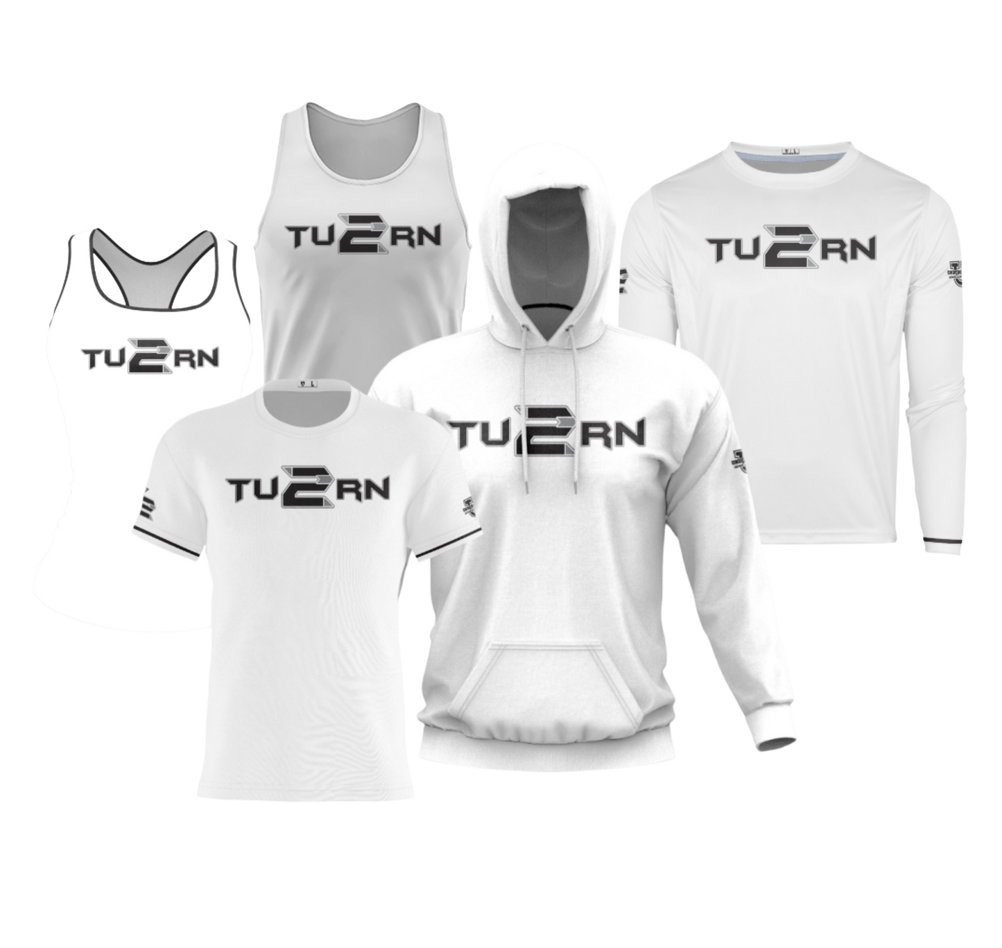 TU2RN Performance Dri Tech Apparel ~ Game Day Jersey Replica {White/Black}