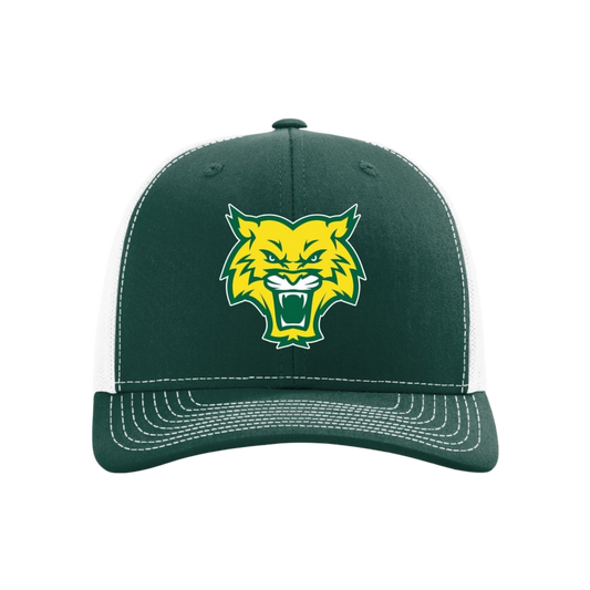 GORC Wildcats Embroidered Hat ~ Dark Green/White Wildcat Logo {Snapback}