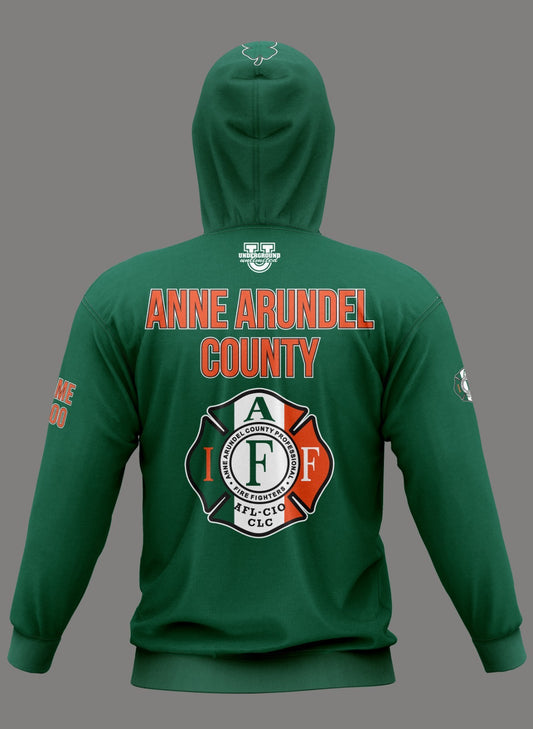 AAFD Performance Hoodie ~ Irish Green