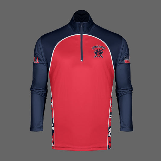 Annapolis PAL Dri Tech Performance 1/4 Zip Pullover ~ Red