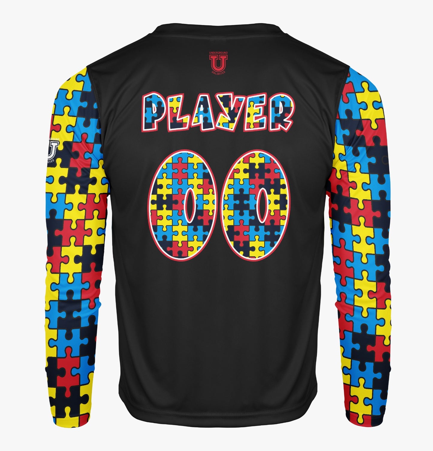 Team Autism Performance Apparel ~ TA Bubble Letters {Black}