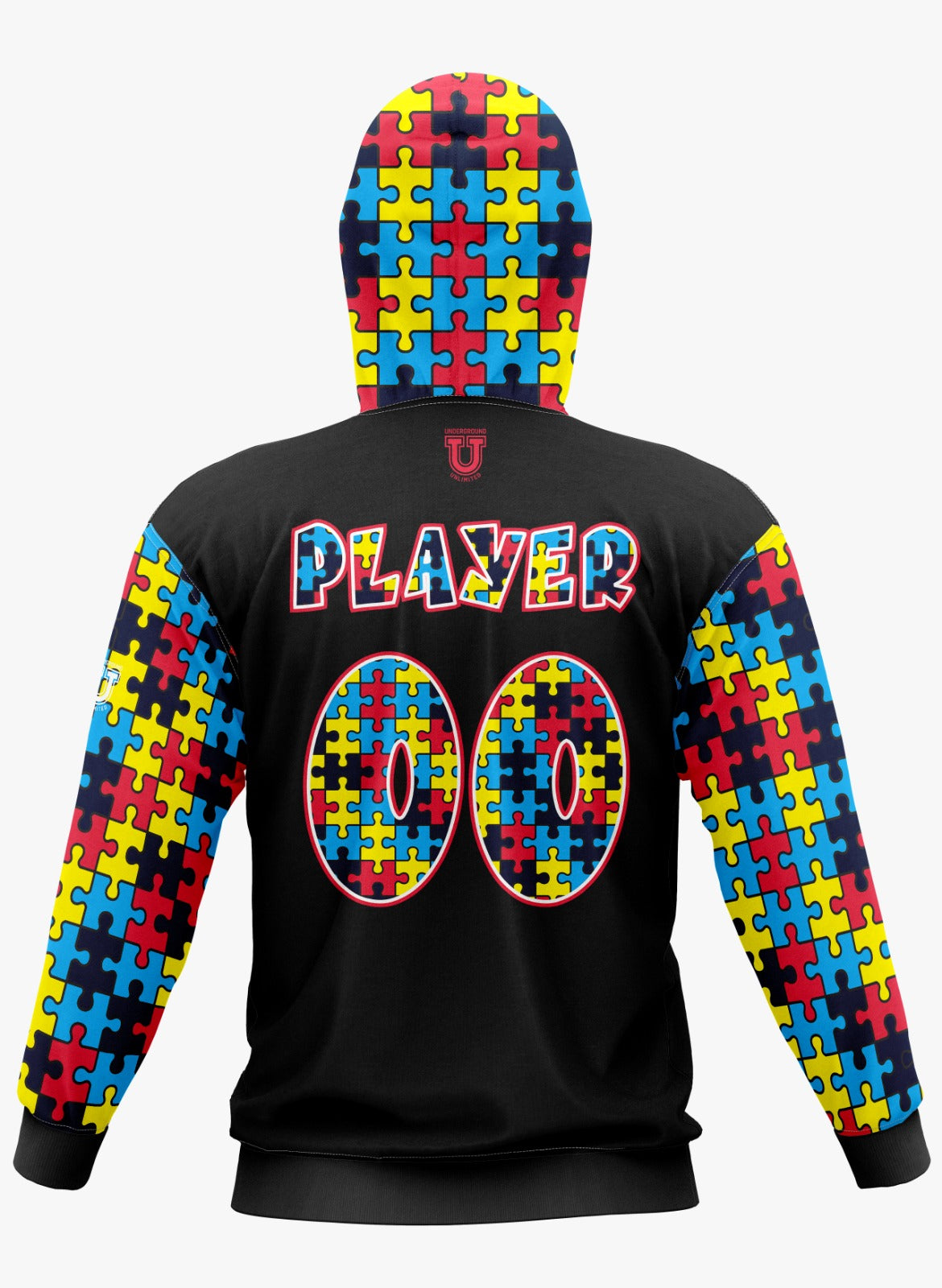 Team Autism Performance Apparel ~ TA Bubble Letters {Black}