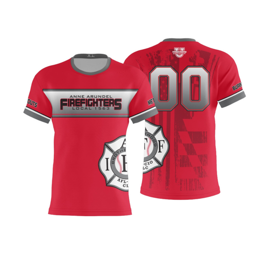 AAFD Metro Burnouts Team Jersey ~ Red