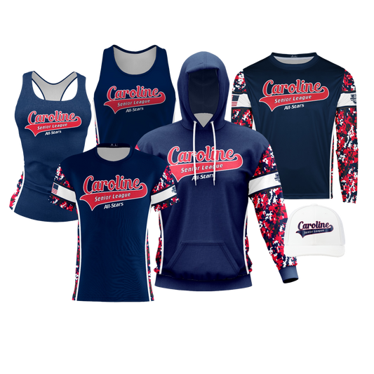 Caroline Senior League ***All-Stars 2025*** Performance Dri Tech Design ~ Navy