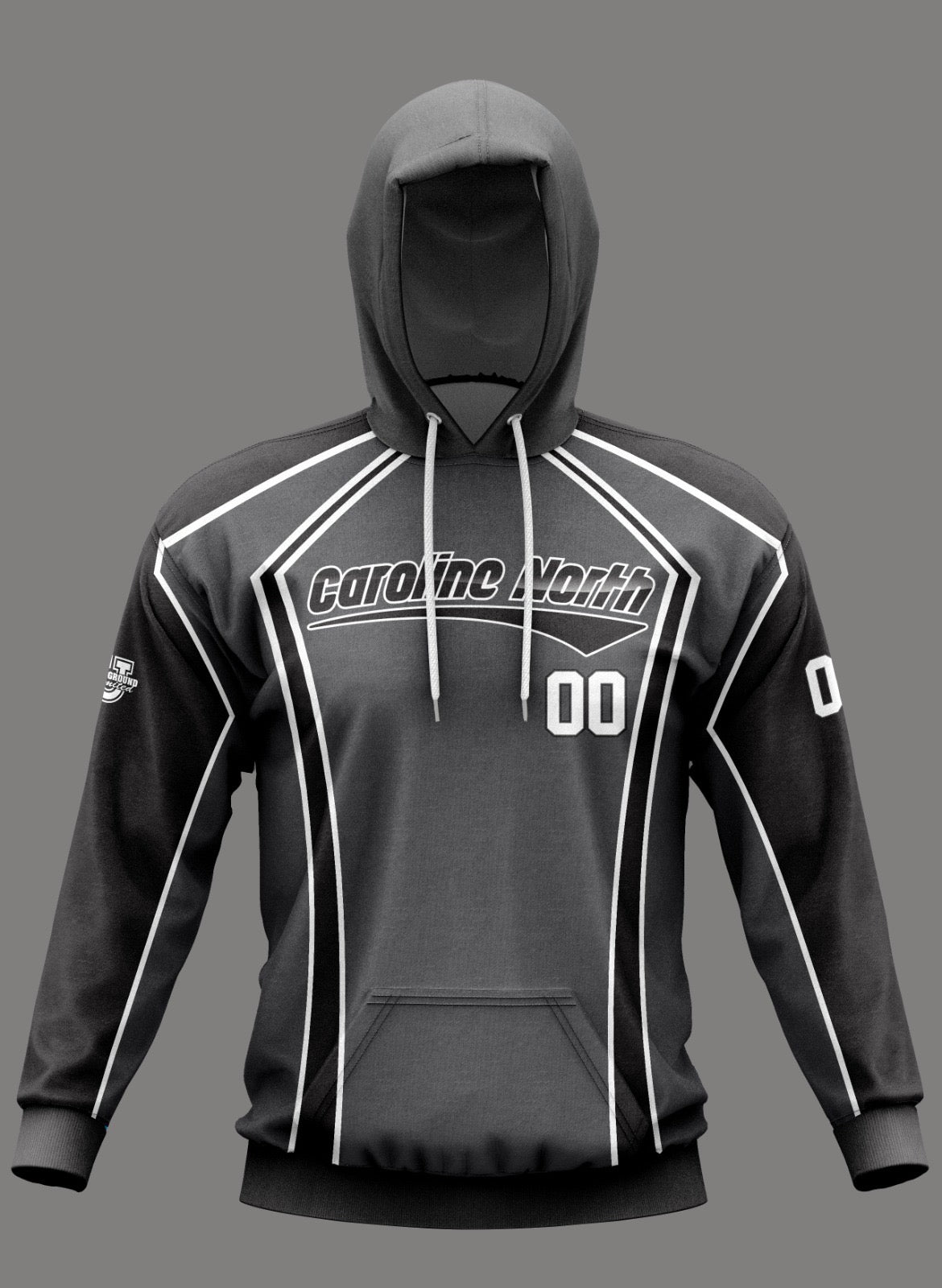 Caroline North Performance Dri Tech Design ~ Solid Charcoal