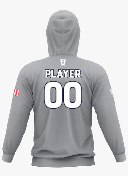 DE Stallions Performance Hoodie ~ Stallion on Left Chest *Grey*