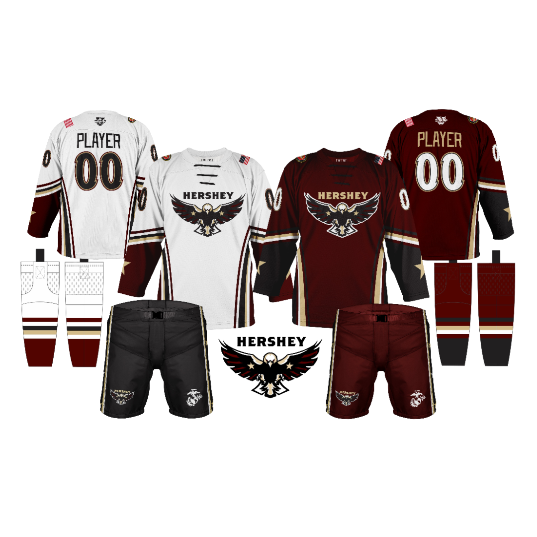 Hershey Eagles Ice Hockey ~ Official 2026-2027 Player Uniform Bundle {2 Options}