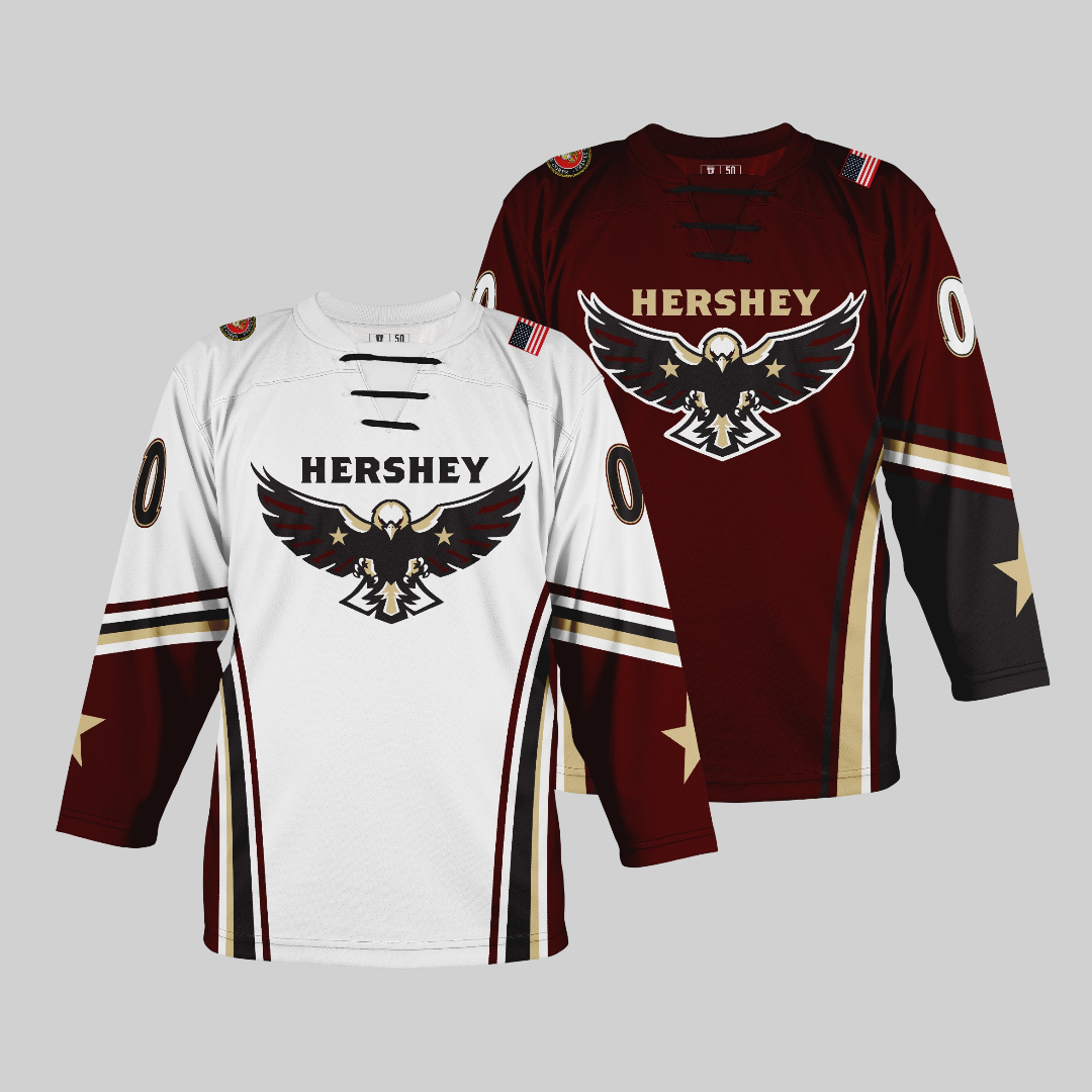 Hershey Eagles Ice Hockey ~ Official 2026-2027 Player Jerseys ONLY Bundle {2 Options}