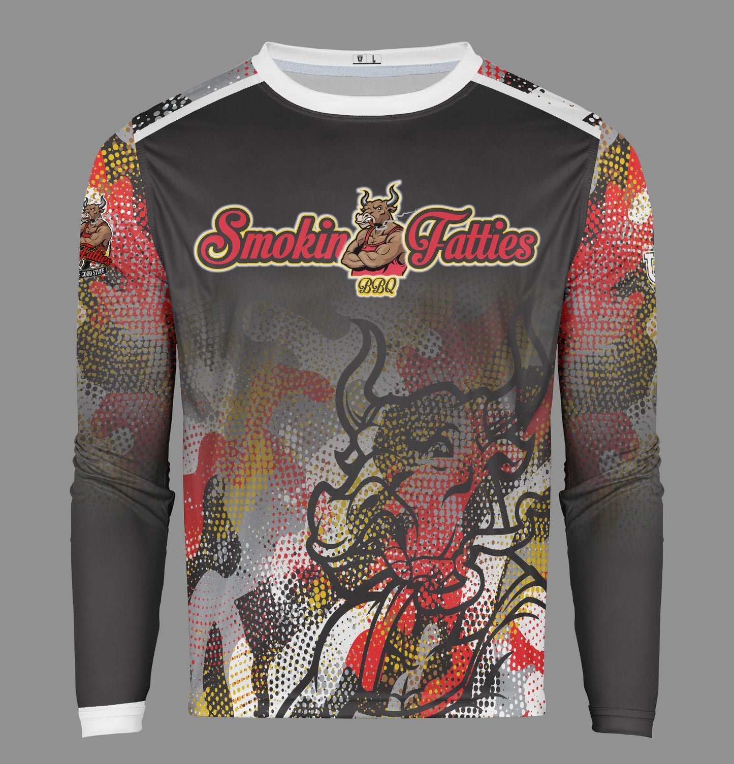 Smokin Fatties Pro Performance Sun Long Sleeve ~ Script Logo Digital Camo