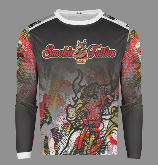 Smokin Fatties Pro Performance Sun Long Sleeve ~ Script Logo Digital Camo