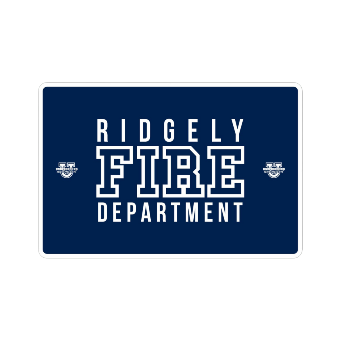 RVFD Sherpa Lined Blanket ~ Standard {White Wording Logo}
